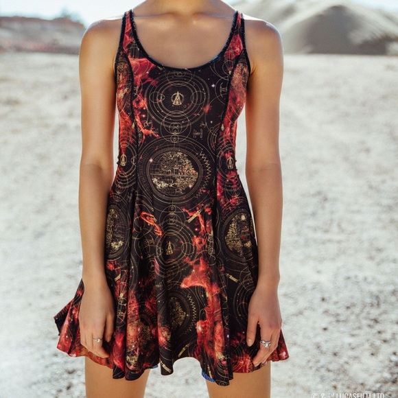 RARE Black Milk REBEL ALLIANCE VS GALACTIC EMPIRE INSIDE OUT DRESS size Large - Picture 12 of 13